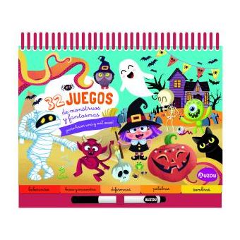 Bloc de anillas grande. 32 juegos de monstruos y fantasmas ¡