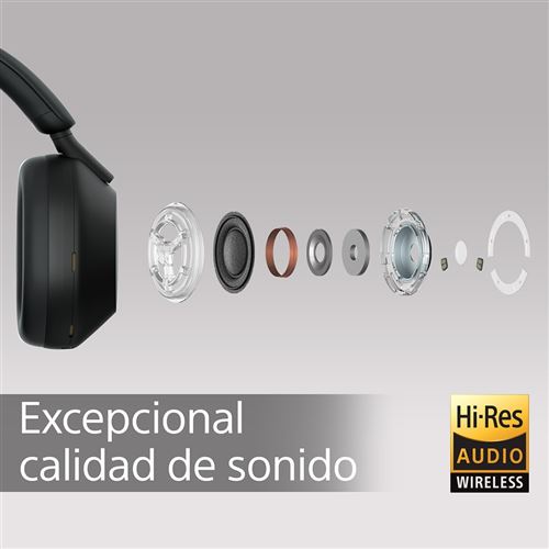 Auriculares Noise Cancelling Sony WH-1000XM5 Negro - Auriculares 