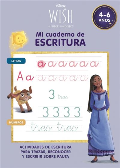 Cliper Plus Wish. Mi Cuaderno De Escritura (4-6 Años) (Disney. Primeros