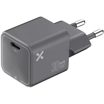 Cargador de pared WeFix Pro USB-C GaN de 30W Gris