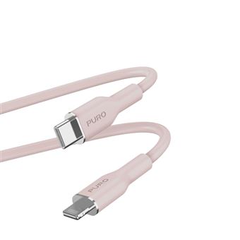 Cable Puro Soft USB-C a Lightning Rosa 1,,5 m