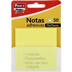 Pack 50 Notas Adhesivas Grafoplas 75x75mm Amarillo Pastel