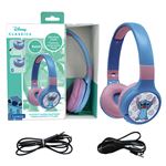 Auriculares plegables 2 en 1 bluetooth y con cable con limitación segura del volumen diseño de puntos