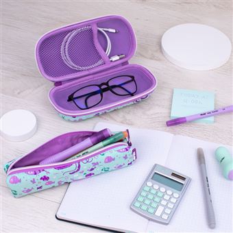 Portatodo Mini Redondo MILAN® Serie Sea - Estuche Pequeño Marino, Práctico Para Organizar