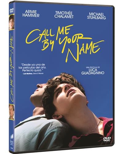 mármol Charlotte Bronte contacto Call Me by Your Name (Llámame por tu nombre) - DVD - Luca Guadagnino -  Armie Hammer - Timothée Chalamet | Fnac