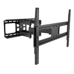 Soporte de pared Metronic inclinable, giratorio y plegable para TV 55'' a 70'' Negro