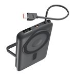  Powerbank magnética Ksix 10000mAh con soporte Gris