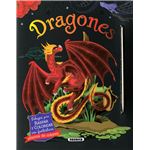 Dragones. Dibujos para raspar y colorear