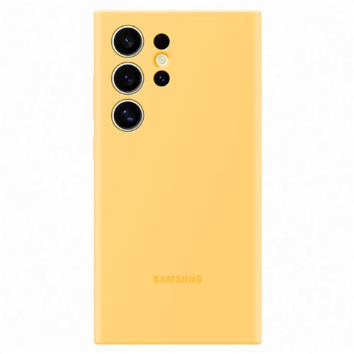 Samsung Amarilla Funda De Silicona Para Galaxy S24 Ultra
