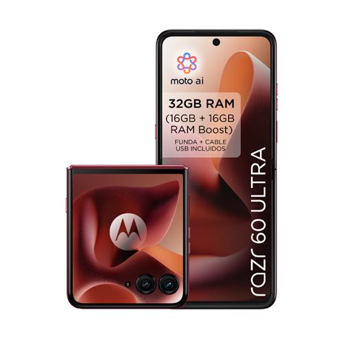 Motorola Razr 60 Ultra 5g 7" 512gb Pantone Rio Red
