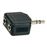Adaptador Temium mini Jack 3,5 mm macho a 2 hembras_0