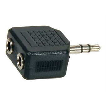 Adaptador Temium mini Jack 3,5 mm macho a 2 hembras - Cable audio - Los  mejores precios
