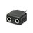 Adaptador Temium mini Jack 3,5 mm macho a 2 hembras_1