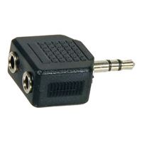 Adaptador Temium mini Jack 3,5 mm macho a 2 hembras