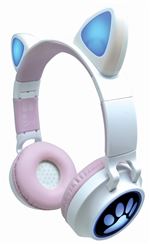 Lexibook Auriculares Inalámbricos Recargables Con Forma De Orejas De Gato Y Luces - Imagen 3