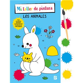 Pincel y acuarelas animales