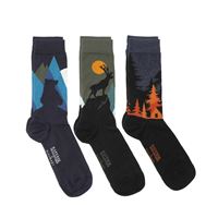Caja con 3 pares de Calcetines de Animales del Bosque talla 40-45 Nature et decouvertes