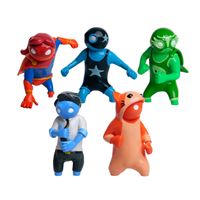 Collection Complète 4 Peluches Gang Beasts Series 1 - Plush Huggables Toikido (NEUVES)