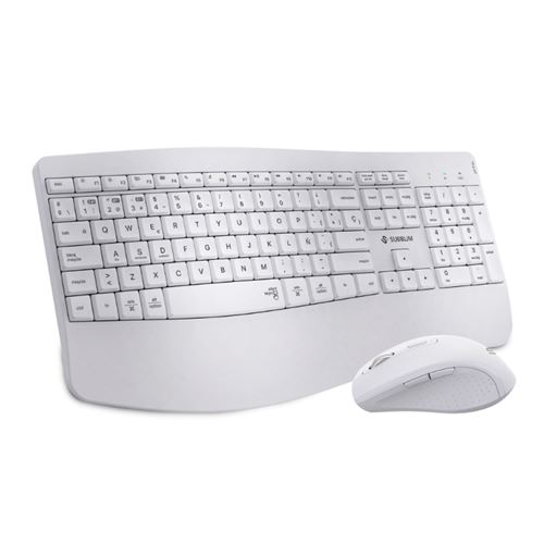 Teclado Y RatÃ³n InalÃ¡mbrico Subblim Combo Dual Office Prowave Blanco