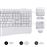 Teclado y Ratón inalámbrico Subblim Combo Dual Office Prowave Blanco