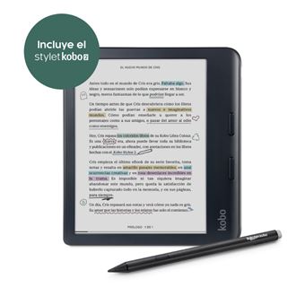 Pack Libro electrónico E-Reader Kobo Libra Colour 7'' + Stylus 2