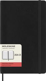 Agenda Large Julio 2024- Diciembre 2025 Día Página Tapa Blanda Moleskine Negro