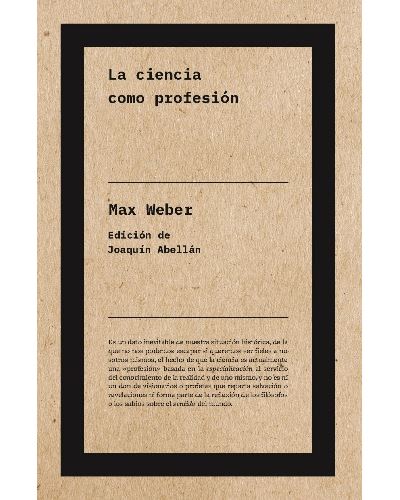 La ciencia como profesión (NE)