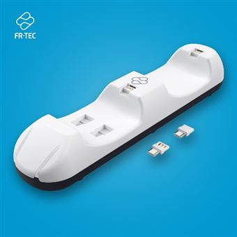 Base de carga dual FR-TEC Blanco para PS5 - Conectividad y