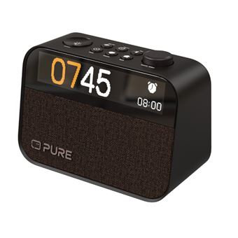 Radio reloj despertador Pure Moment Coffee Negro
