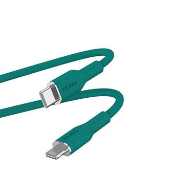Cable Puro Icon USB-C a Lightning Verde oscuro 1,5 m