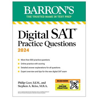Digital SAT Practice Questions, Fourth Edition: More than 800 Questions for Digital SAT Prep + Tips + Online Practice (2026) - 1