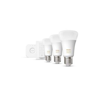 Kit de inicio de bombillas inteligentes Philips Hue E27 Luz blanca  ambiental - Red