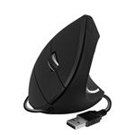 Ratón con cable Subblim Glide vertical Ergo Wired Negro