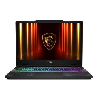 Ordenador portátil Gaming Msi Cyborg 15 B2RWFKG-424ES, Intel Core 7-240H, 32GB RAM, 1TB SSD, NVIDIA GeForce RTX 5060, Windows 11 Home, 15.6" Full HD Negro translúcido