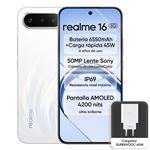Realme 16 5G 6,57" 256GB Blanco + Cargador Supervooc 45W