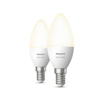 Set 2 bombillas inteligentes Vela Philips Hue E14 5,5 W