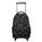 Mochila escolar Totto con ruedas renglones naves espaciales_0