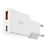 Cargador de pared dual Ksix XtraSlim USB-C/USB-A 20W GaN Power Delivery PPS Blanco