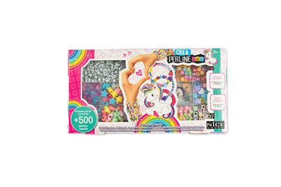 Set pulseras perlas abc unicornio 500 piezas
