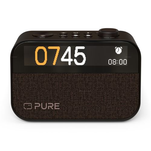 Radio Despertador Con Carga Inalámbrica Pure Moment Charge Coffee Negro