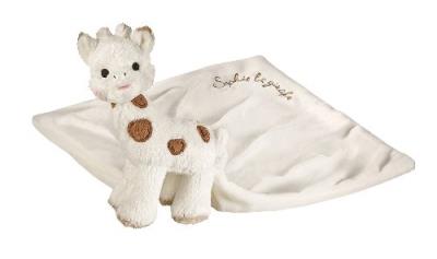 Peluche manta Dou Dou Sophie la jirafa