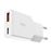 Cargador de pared dual Ksix XtraSlim USB-C/USB-A 30W GaN Power Delivery PPS Blanco