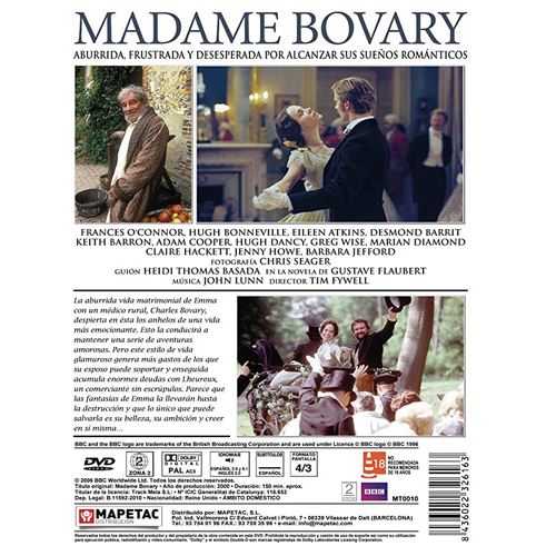 Oposición Guia Regreso Madame Bovary (2000) - DVD - Tim Fywell - Hugh Bonneville | Fnac