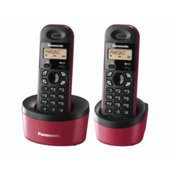 Panasonic KX-TG1312 color rojo Teléfono DECT Inalámbrico Duo - 1