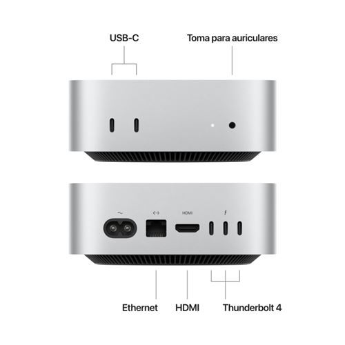【Apple】M4 Mac mini メモリ16GB SSD256GB Apple Mac mini (2024) M4, 16GB, 256GB SSD, GPU 10 Núcleos, macOS