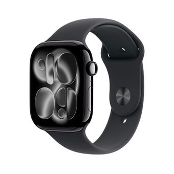 Apple Watch Series 11 GPS 46mm Caja Aluminio Negro azabache y Correa Deportiva Negro - Talla M/L