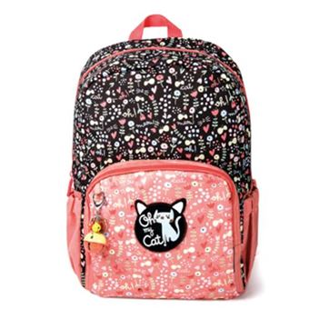 Mochila doble compartimento Miquelrius Oh My Cat con carro