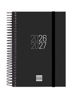 Agenda Curso Finocam Espir Sep 2026 - Ago 2027 E8 - 120x171 Mm 1 Día Página Negro Español