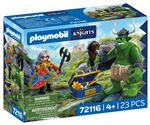 Playmobil knights troll con tesoro de caballero león