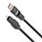 Cable de carga y transferencia de datos Ksix cabezales plegables USB-A/USB-C a USB-C/Lightning 240W 1m Negro